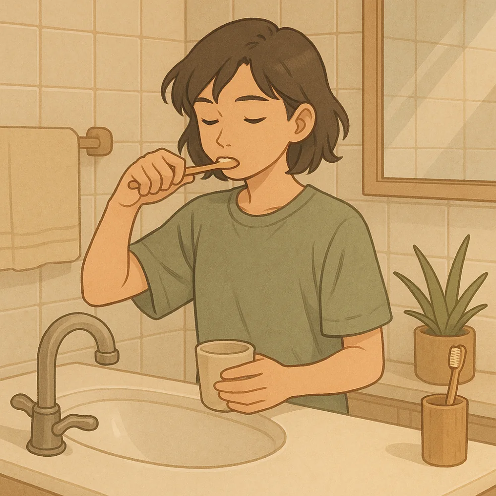 Turn off the tap while brushing — Another possibility